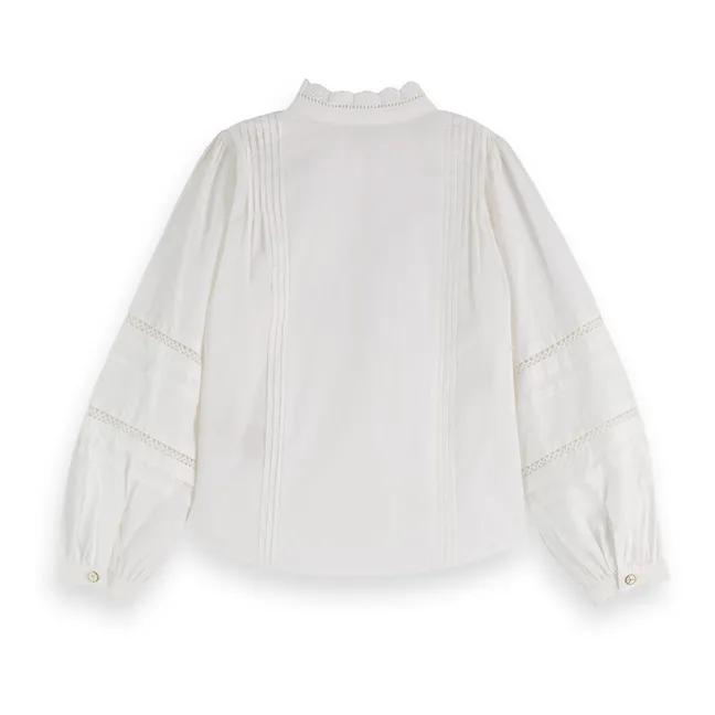 Broderie Anglaise shirt | White