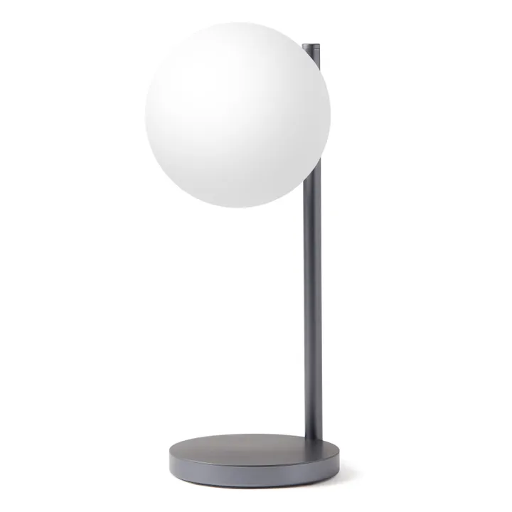 Lampada da tavolo a LED e supporto di ricarica Bubble | Grigio acciaio- Immagine del prodotto n°0
