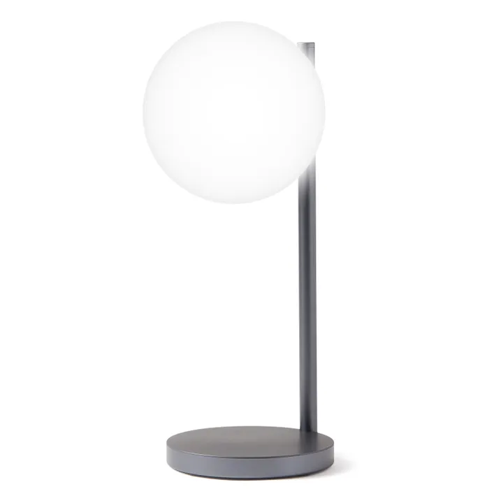 Lampada da tavolo a LED e supporto di ricarica Bubble | Grigio acciaio- Immagine del prodotto n°3