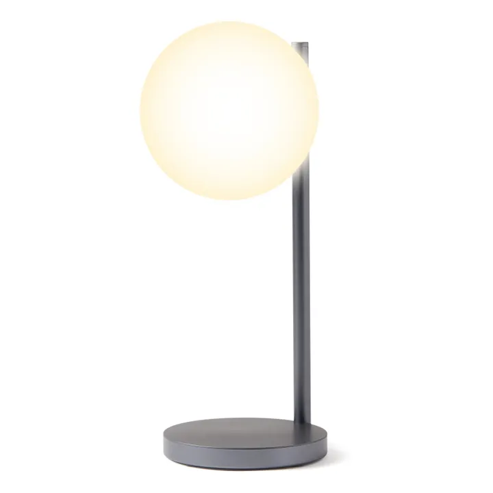 Lámpara LED de sobremesa Bubble y soporte de carga | Gris metal- Imagen del producto n°4