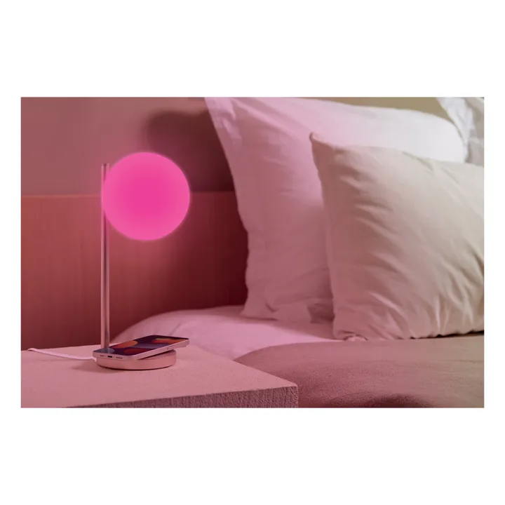 Lampada da tavolo a LED e supporto di ricarica Bubble | Gold- Immagine del prodotto n°2