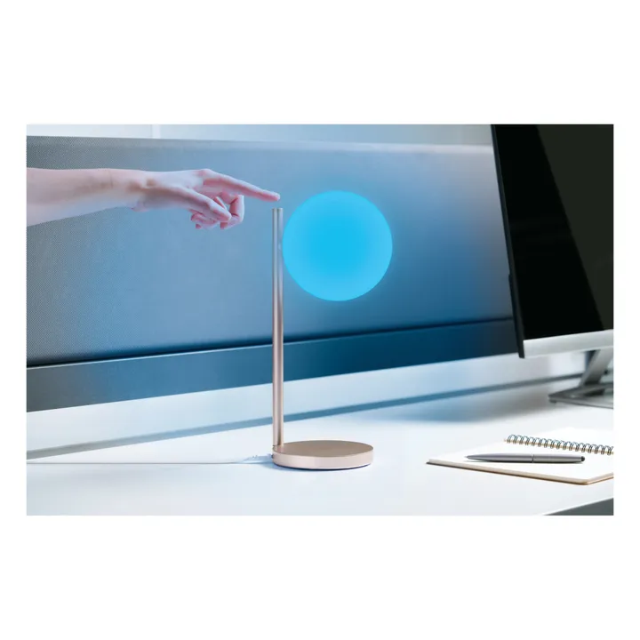 Lampada da tavolo a LED e supporto di ricarica Bubble | Gold- Immagine del prodotto n°5