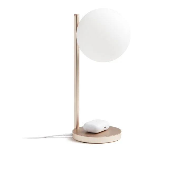 Lampada da tavolo a LED e supporto di ricarica Bubble | Gold- Immagine del prodotto n°7