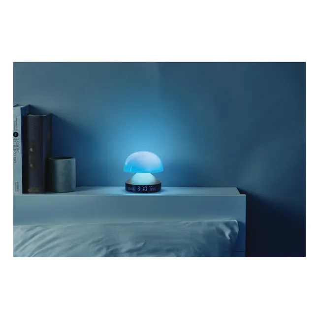 Lampada sveglia con simulatore d'alba Mina Sunrise | Grigio acciaio