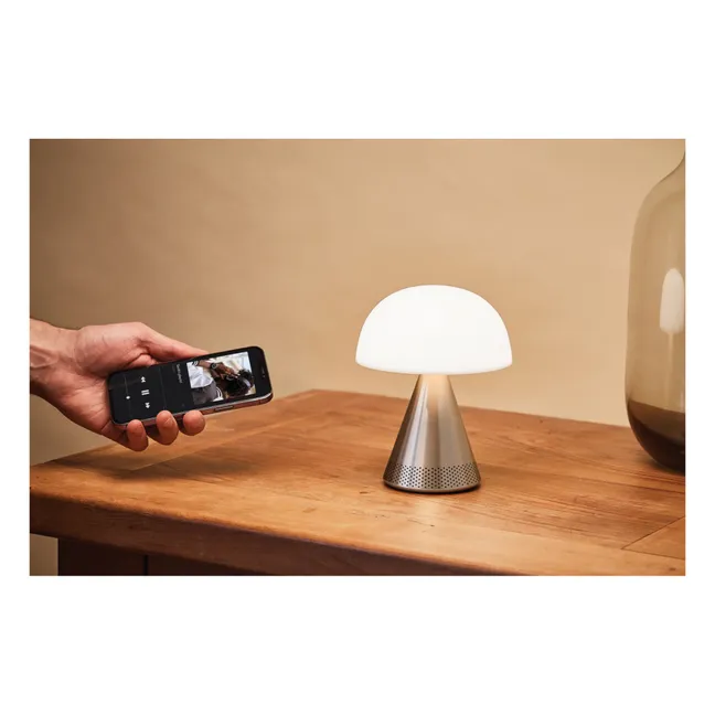 Lámpara de sobremesa Mina audio | Aluminio