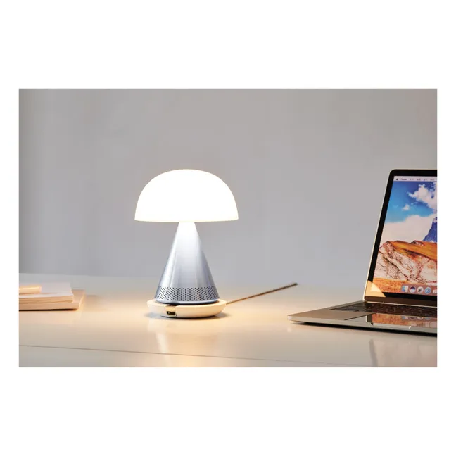 Lampada da tavolo Mina Audio | Alluminio