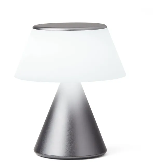 Lampe LED portable Luma | Gris métal