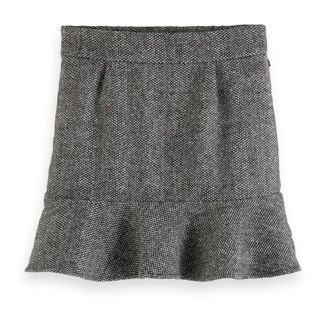 Herringbone-Rock | Grau Meliert