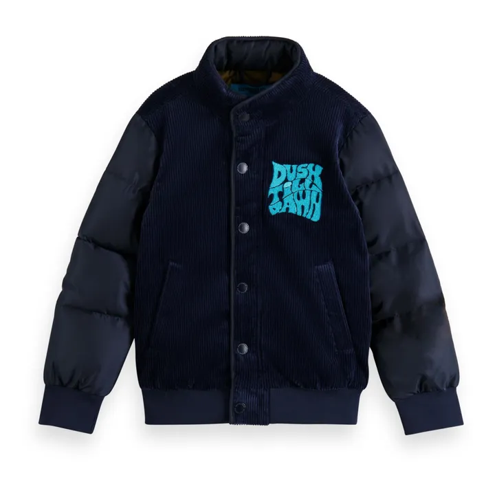 Corduroy jacket | Midnight blue- Product image n°0