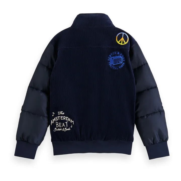 Corduroy jacket | Midnight blue- Product image n°2