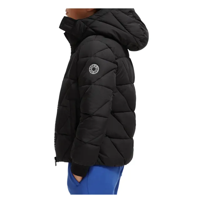 Recycled waterproof jacket | Black
