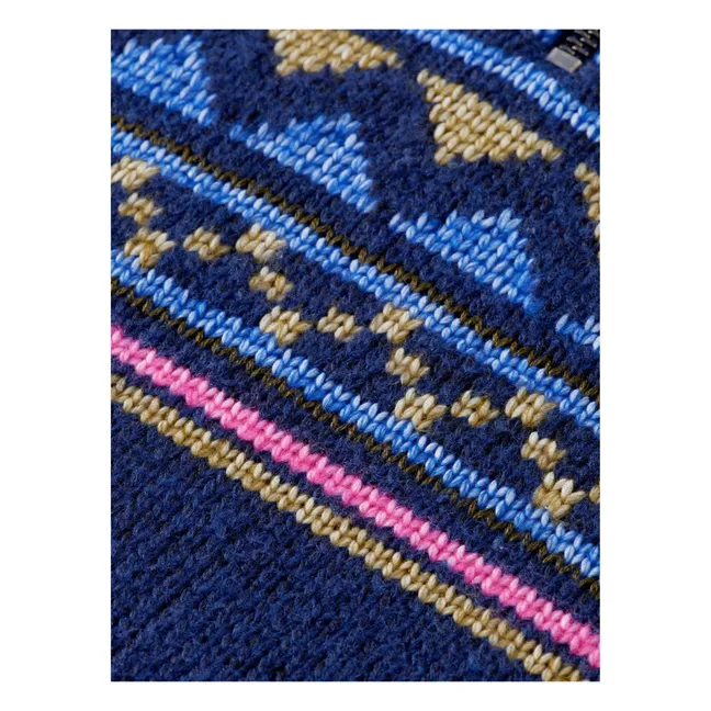 Maglione con zip  | Blu