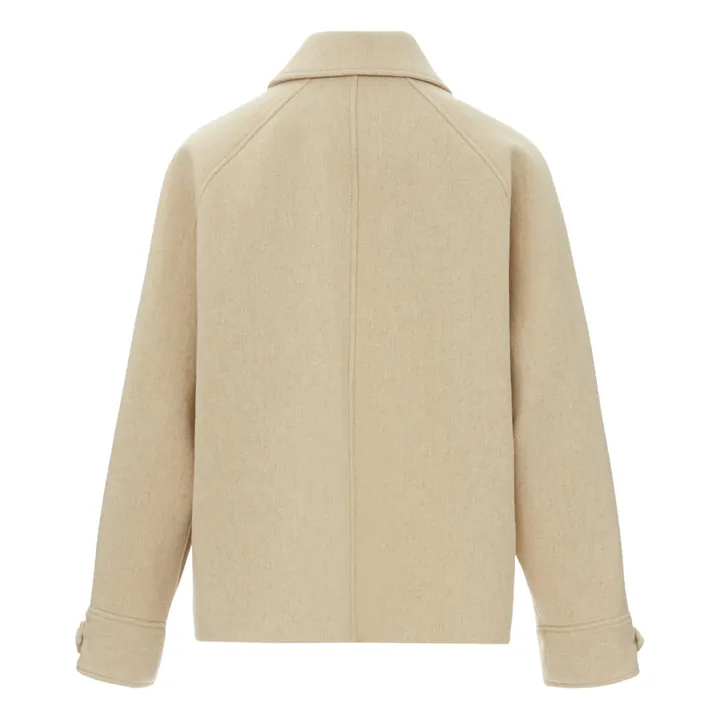 Caban Laine | Ecru- Image produit n°1