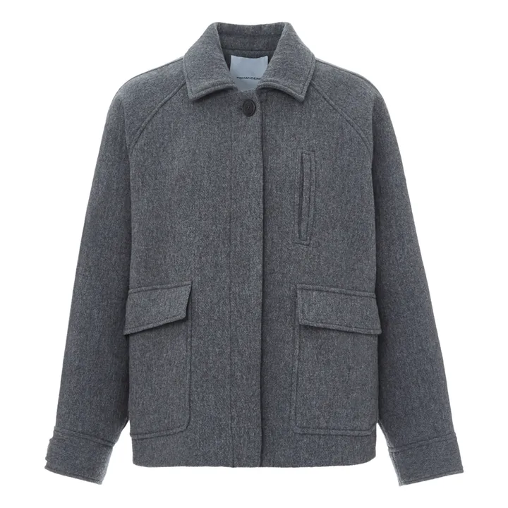 Caban Laine | Gris graphite- Image produit n°0