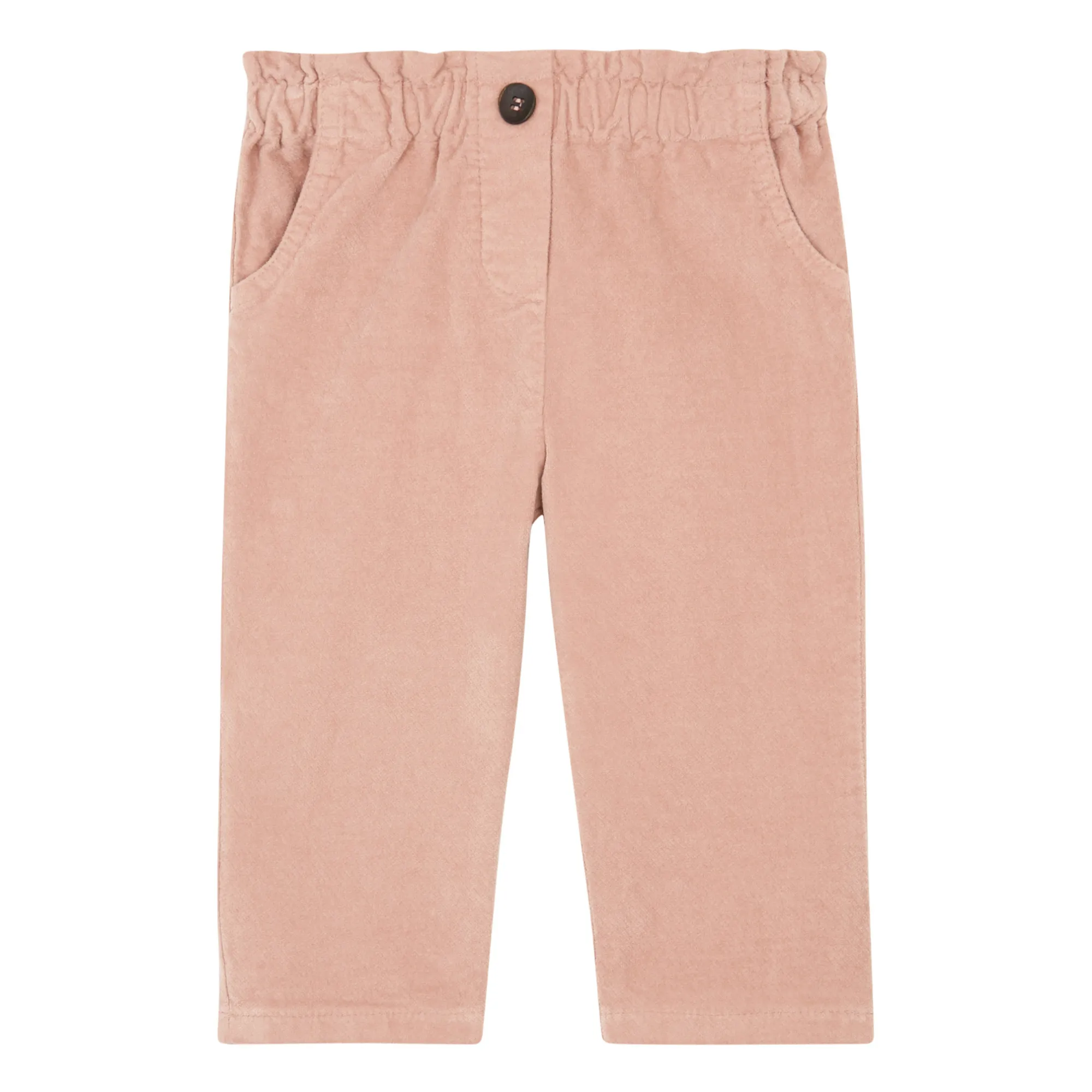 Zhoe & Tobiah Pale Pink Velour Trousers
