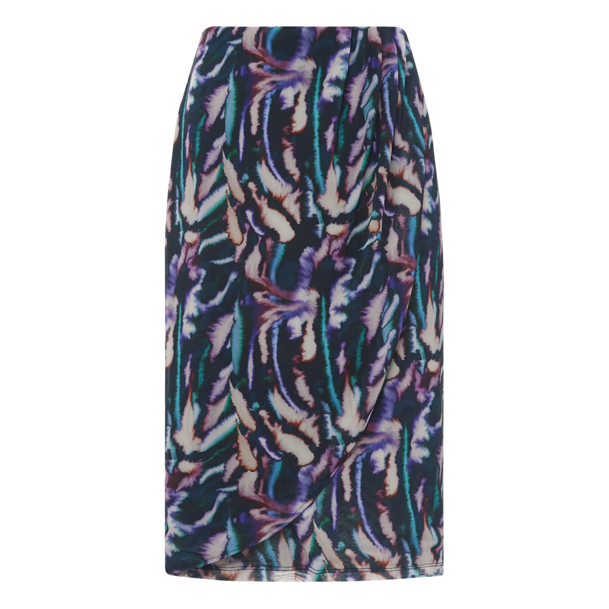 Chloé Stora Purple Juba Printed Tulle Skirt