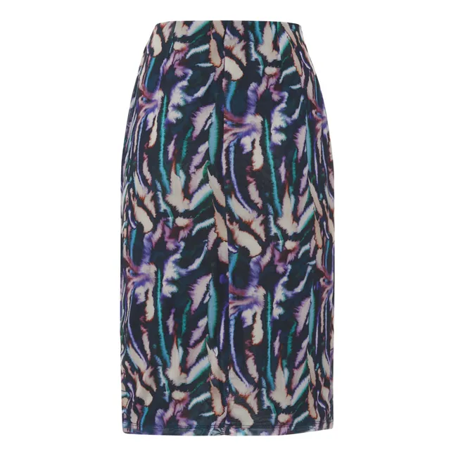 Juba Printed Tulle Skirt | Purple