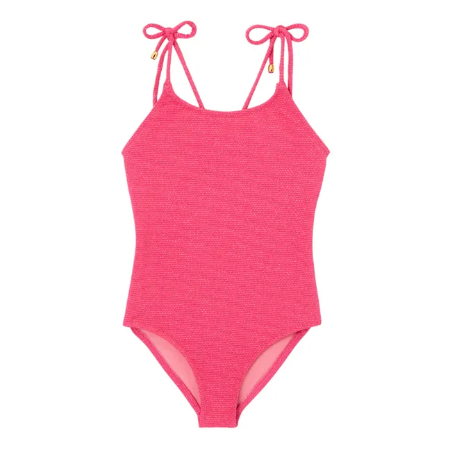 Bahamas Lurex Swimsuit | Fuchsia