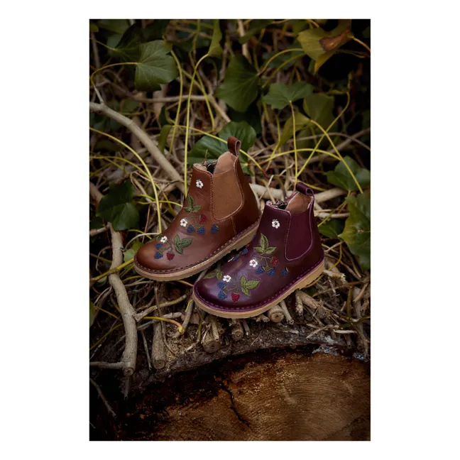 Bottines Zip Ankle - Collection Uniqua | Prune