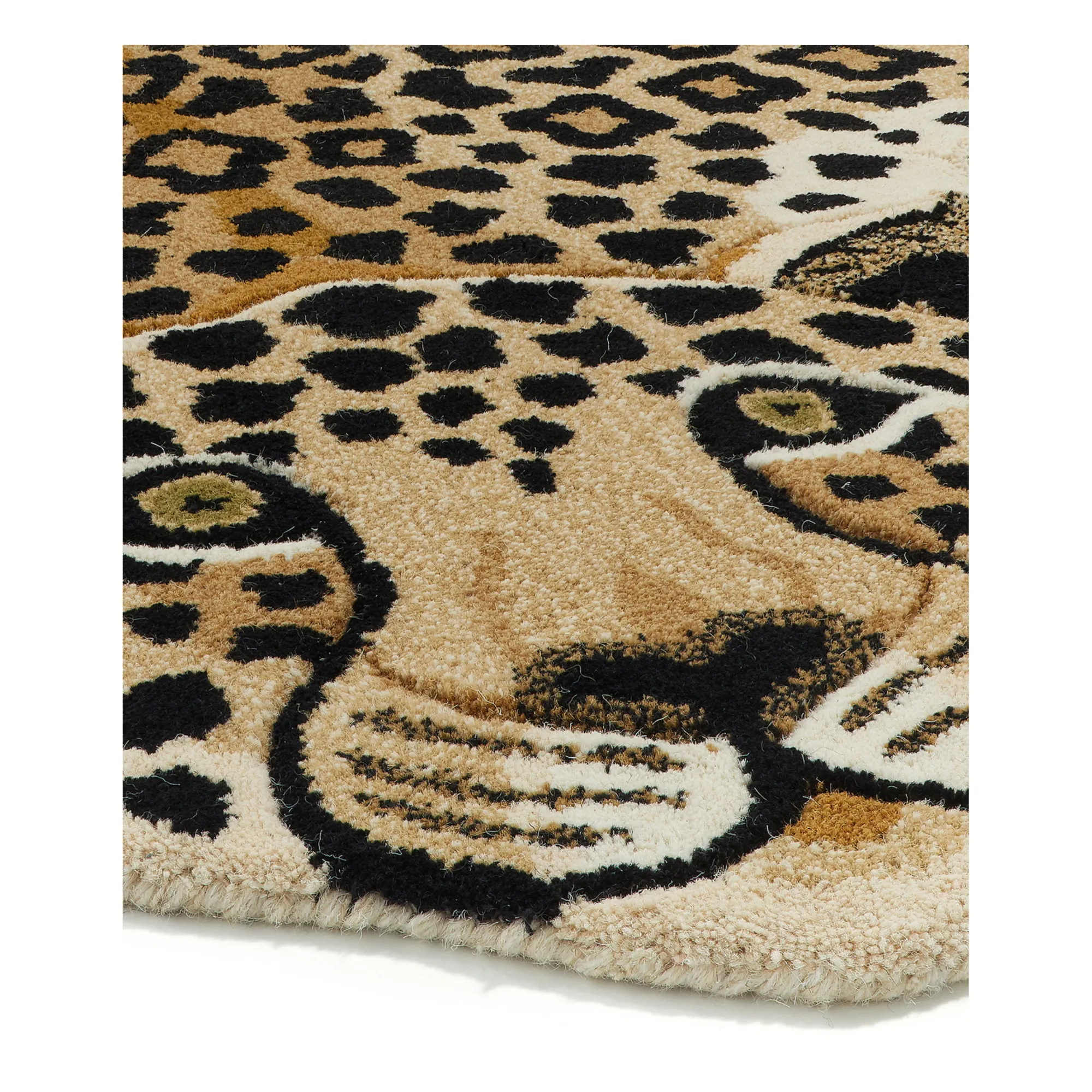 Tapis léopard Loony en laine | Marron- Image produit n°3