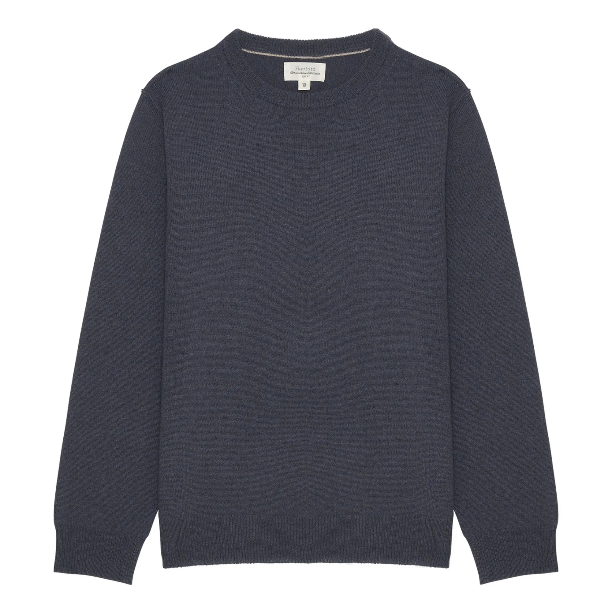Hartford Storm Blue Crew Wool And Cashmere Sweater