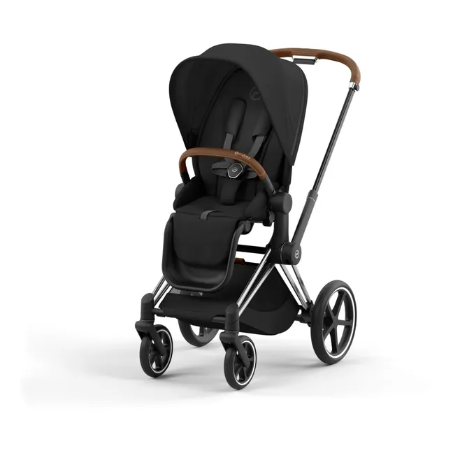 Priam Adjustable Stroller - Chrome Frame | Black