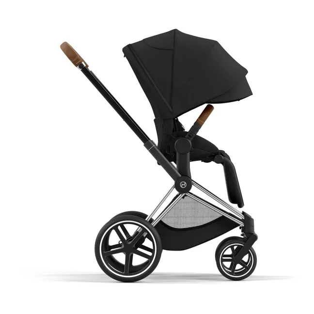 Priam Adjustable Stroller - Chrome Frame | Black