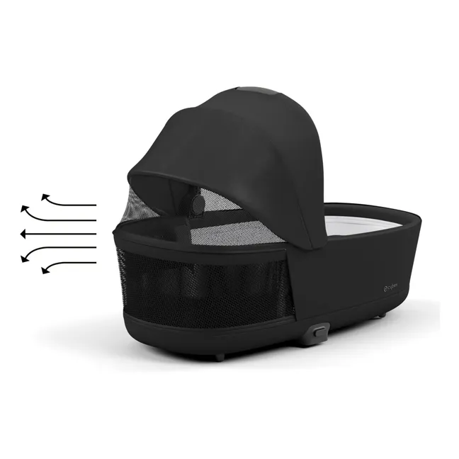 Poussette évolutive Priam châssis chrome | Noir