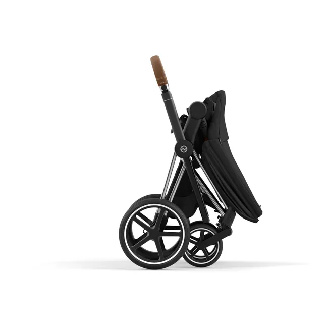 Priam Adjustable Stroller - Chrome Frame | Black