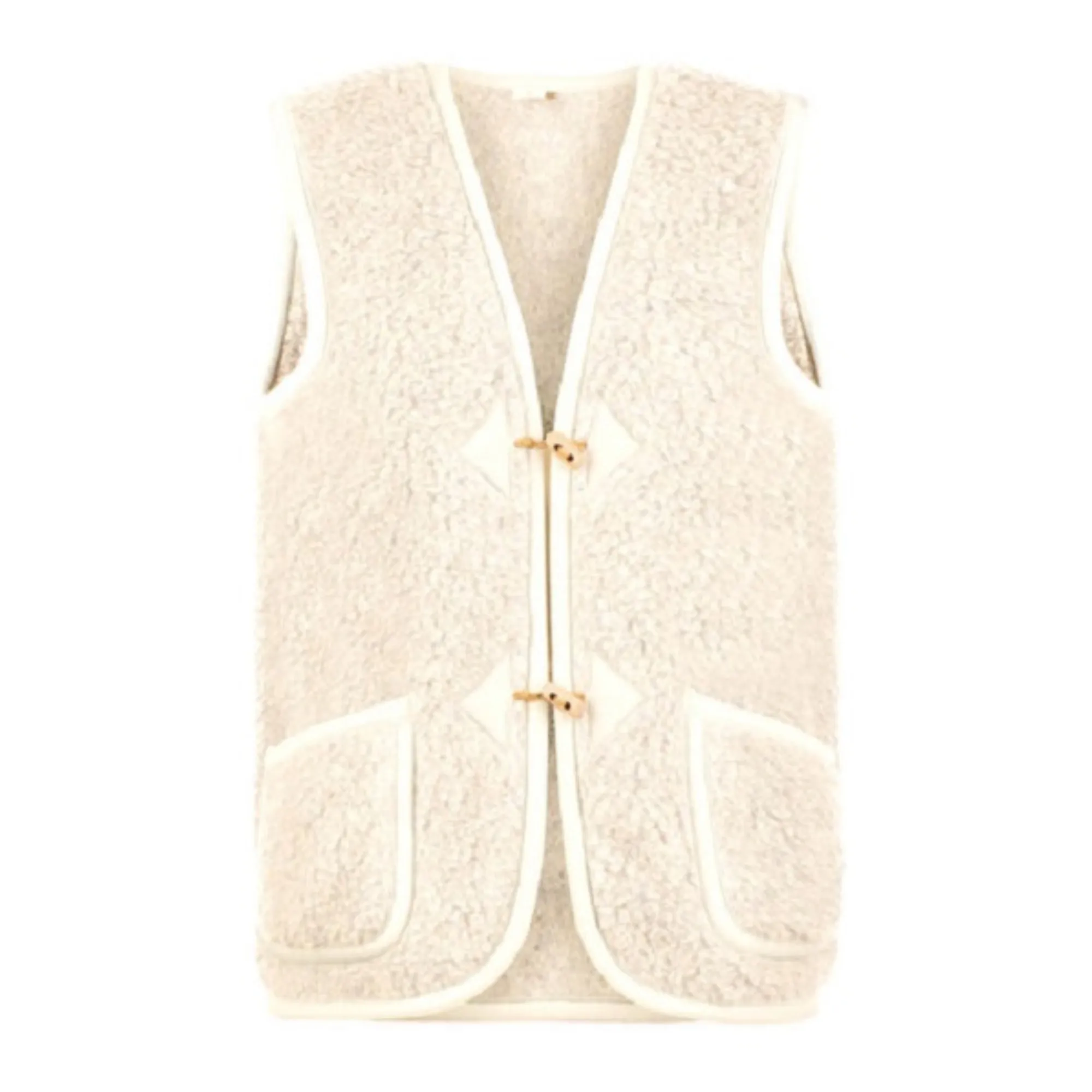 Alwero Ecru Alpen Sleeveless Jacket - Adult Collection
