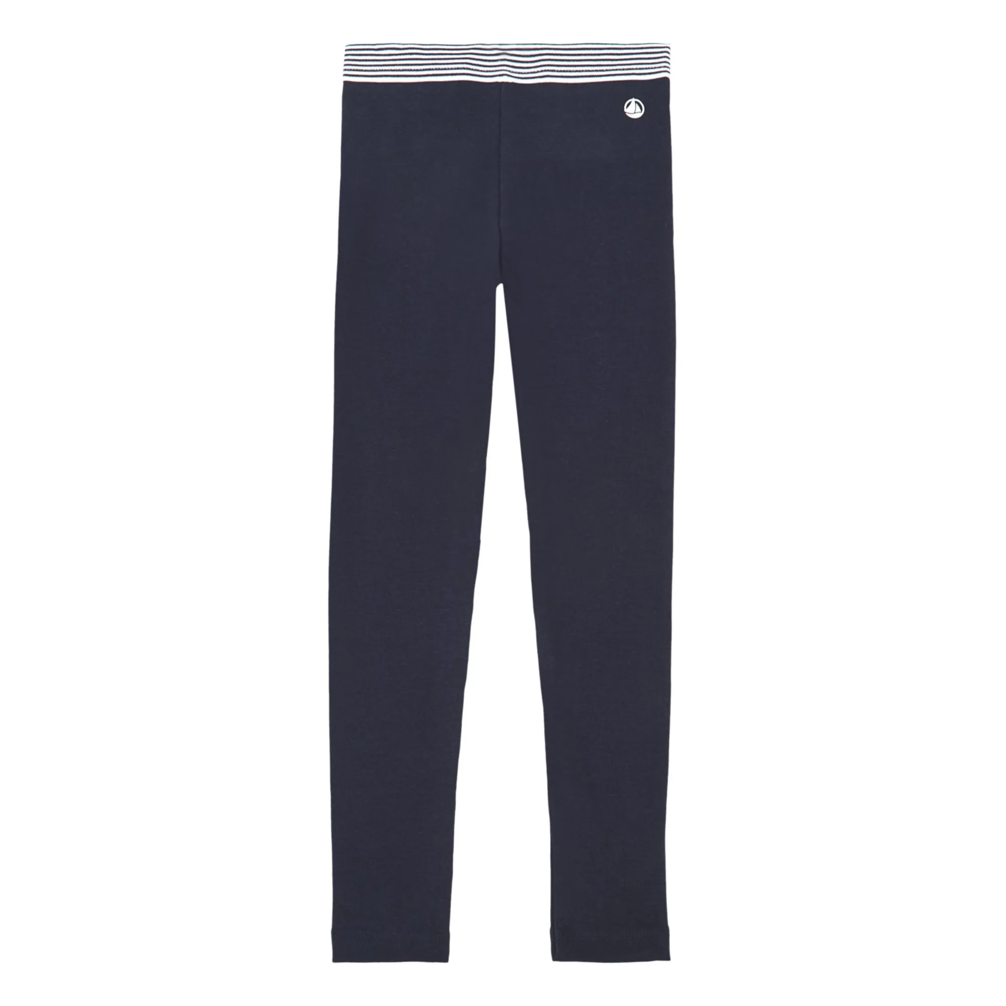 Petit Bateau Navy Blue Striped Waistband Legging
