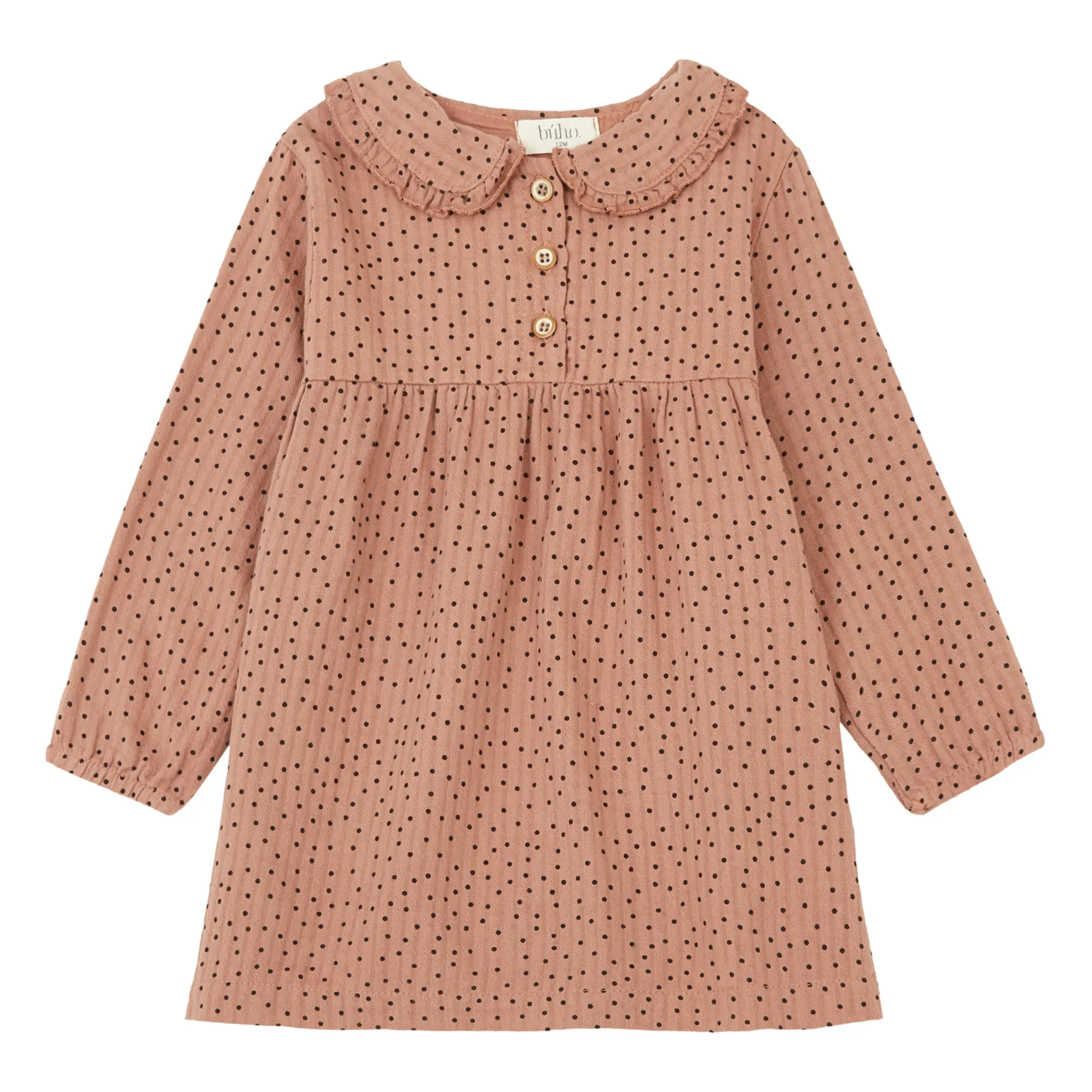 Búho - Robe Bébé Fille - Coton Biologique - 3 mois - Terracotta