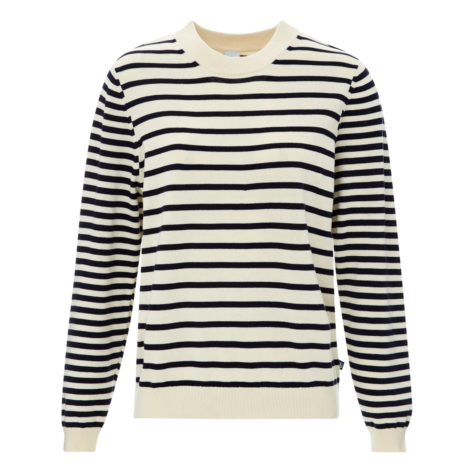 Petit Bateau Women's Ecru Striped Jumper - ’S Collection