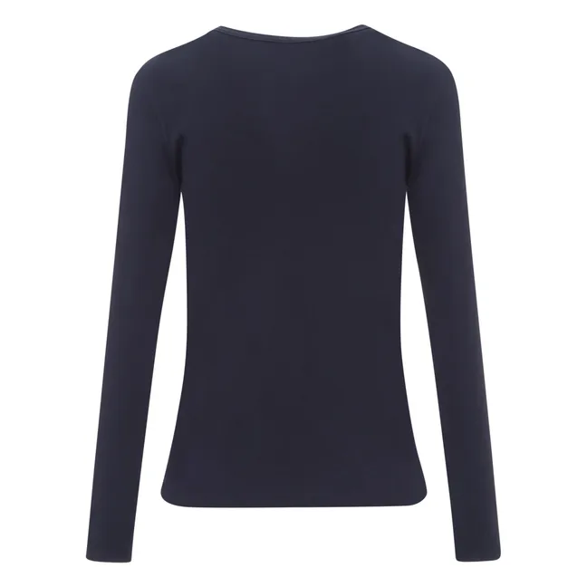 T-Shirt Manches Longues - Collection Femme  | Bleu marine