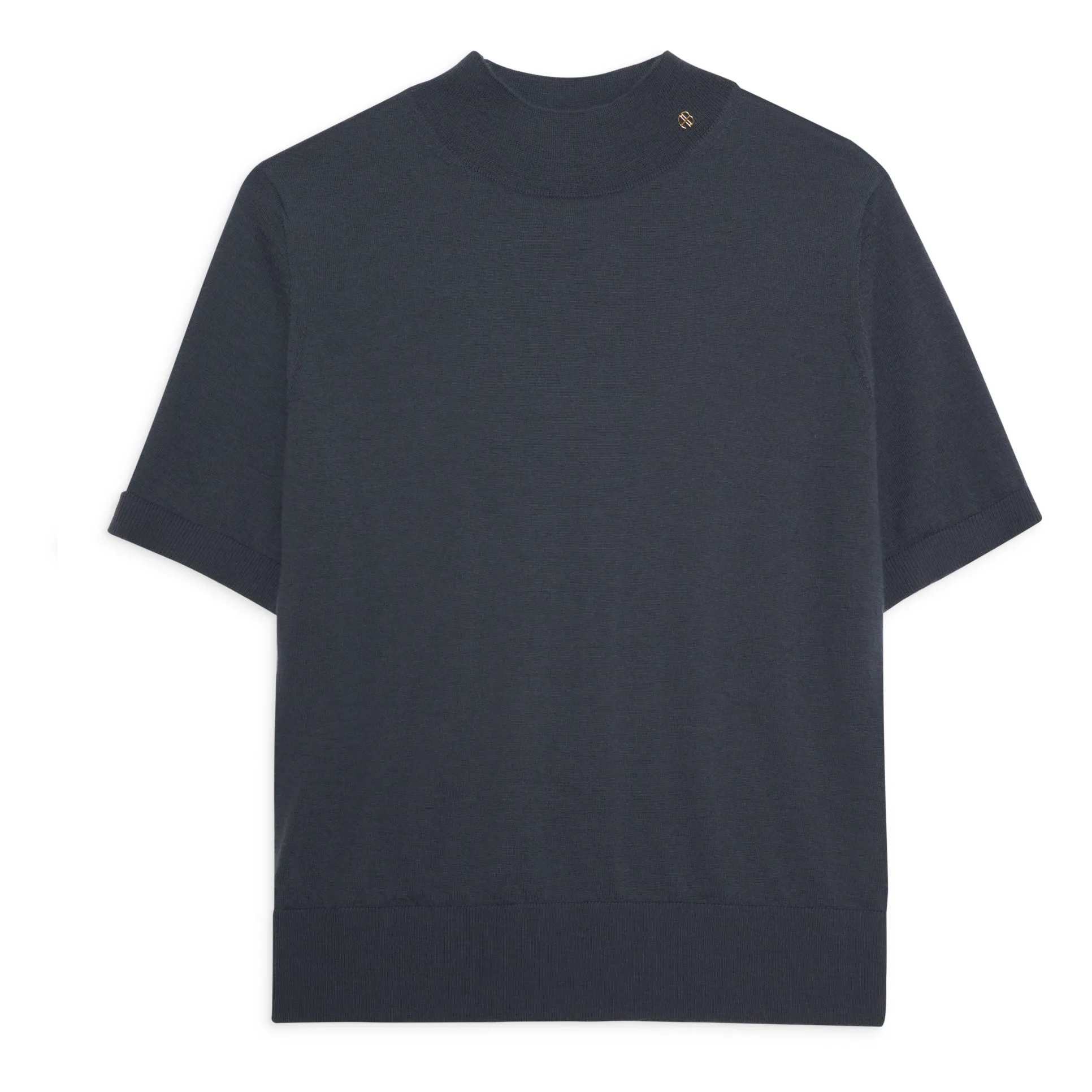 Anine Bing Navy Blue Monique Merino Wool And Cashmere Jumper