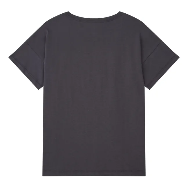 Romeu Organic Cotton T-shirt | Charcoal grey