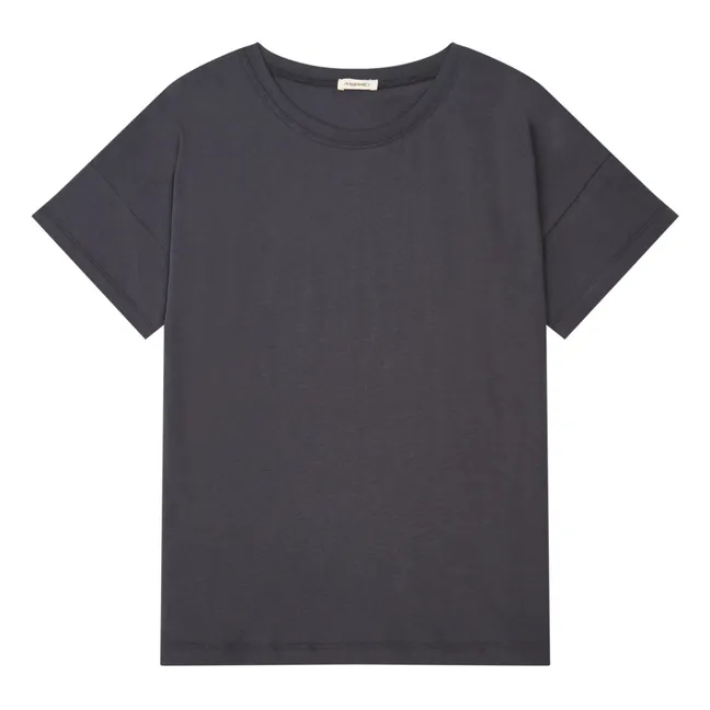 Romeu Organic Cotton T-shirt | Charcoal grey