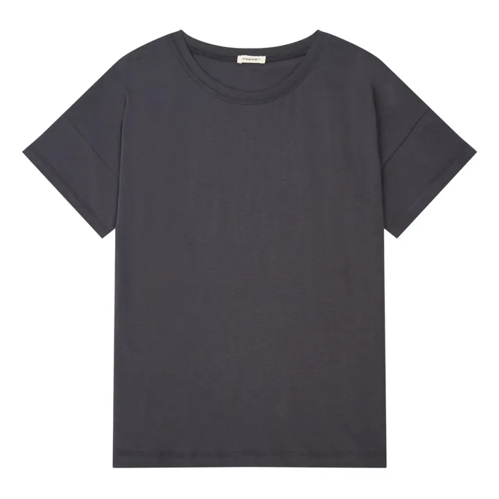 T-Shirt Coton Bio Romeu | Gris anthracite- Image produit n°0