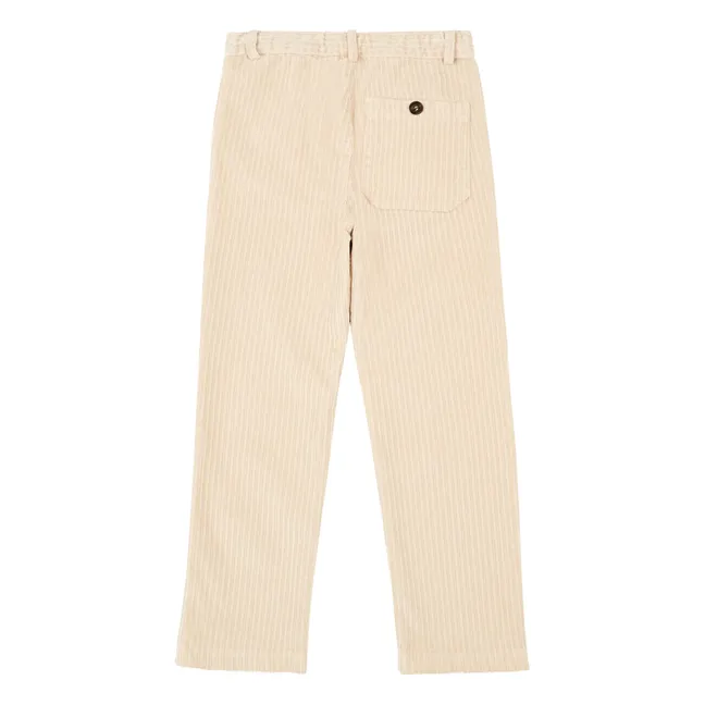 Corduroy Pocket Trousers | Ecru