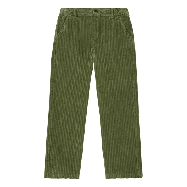 Pantalones de pana con bolsillos | Verde Kaki