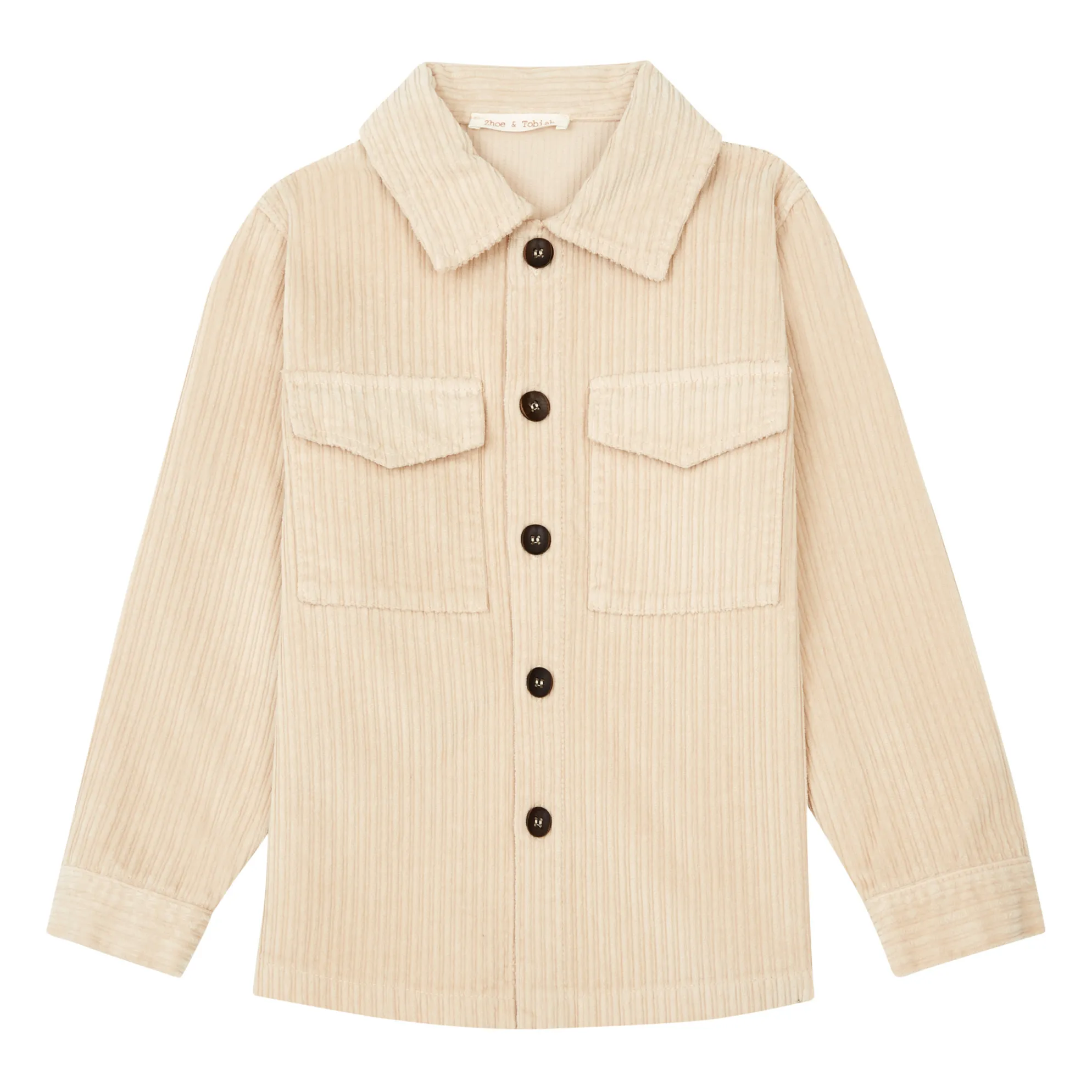 Zhoe & Tobiah Ecru Corduroy Overshirt