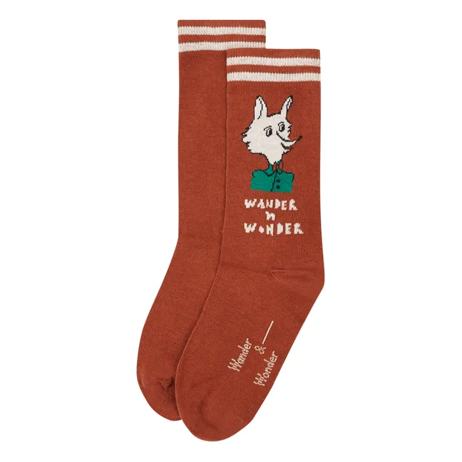 Fox socks | Terracotta
