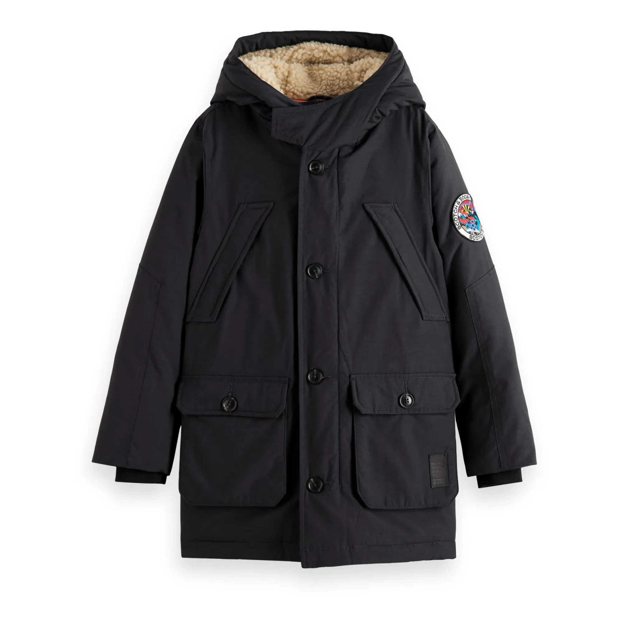 Scotch & Soda Charcoal Grey Waterproof Jacket