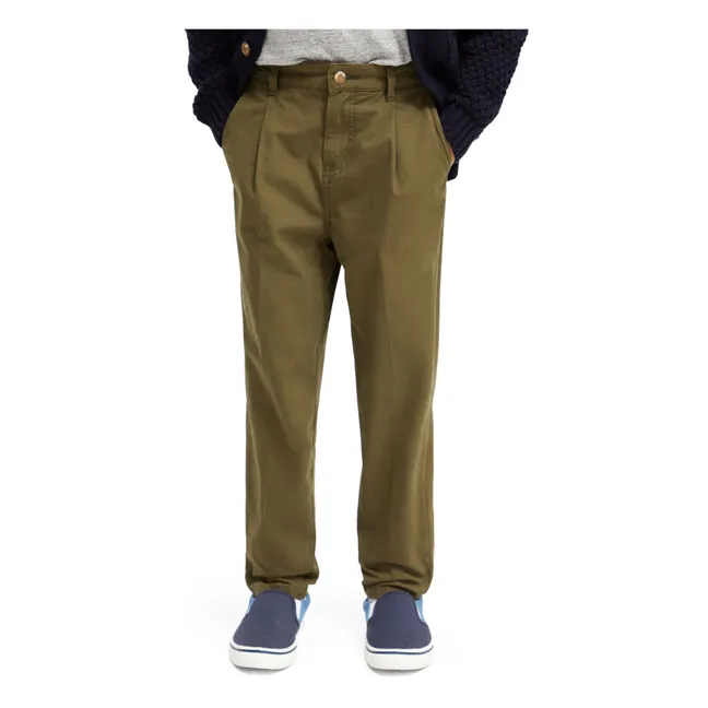 Pantalones chinos sueltos | Verde Kaki