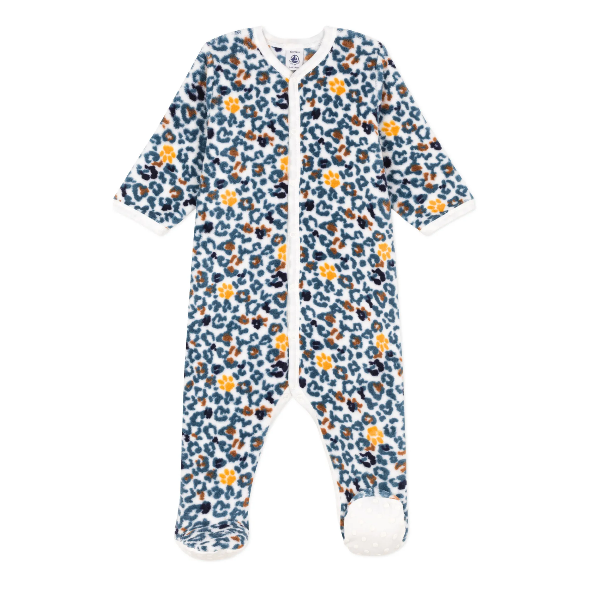 Petit Bateau Ecru Printed Fleece Overpjama