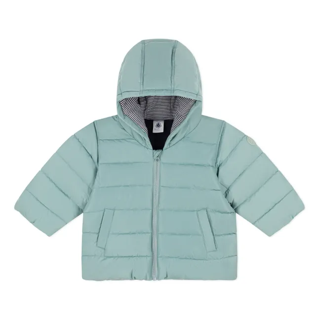 Fleece-lined Hooded Jacket | Mint Green