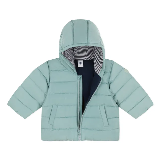 Fleece-lined Hooded Jacket | Mint Green