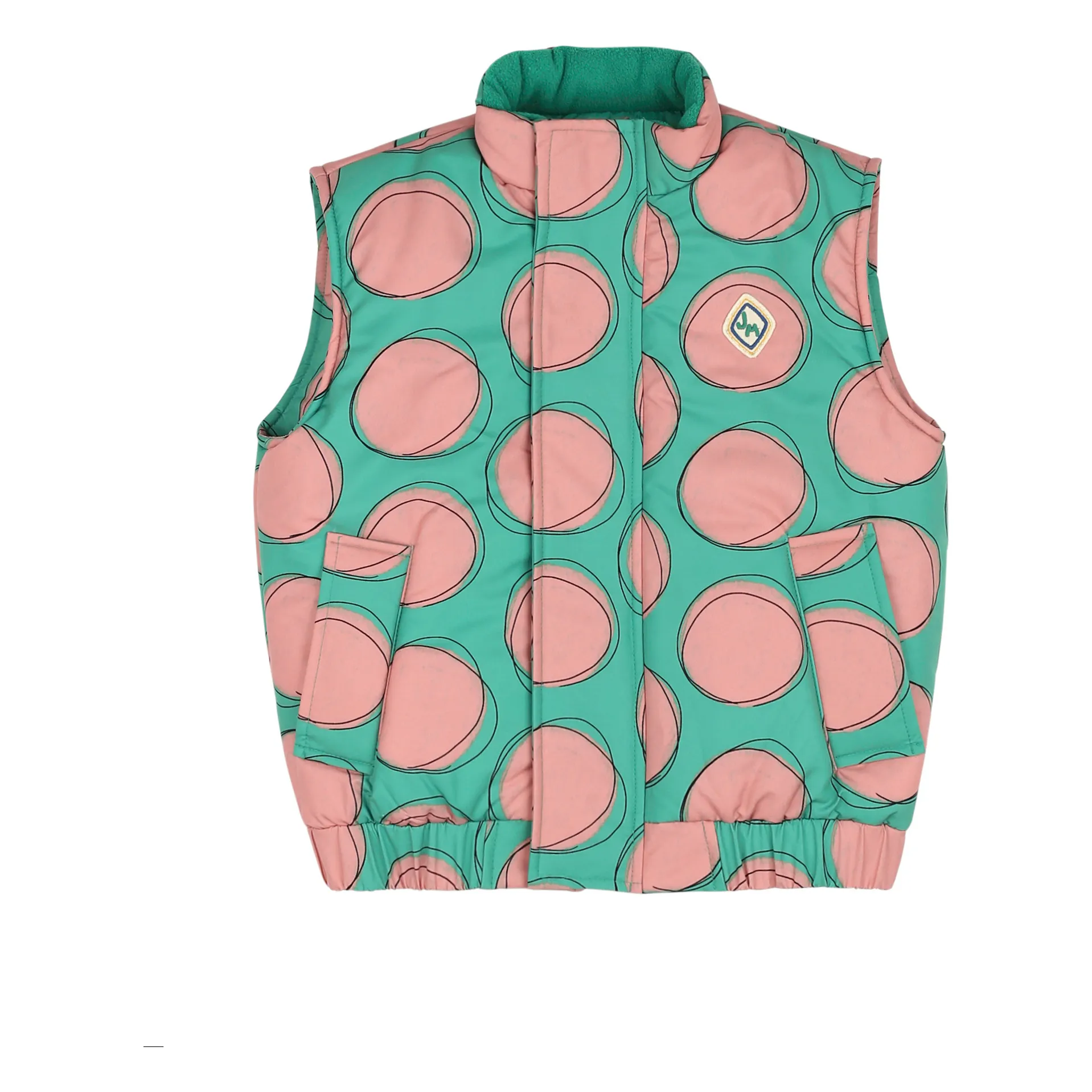 Jelly Mallow Unisex Green Pois Jacket