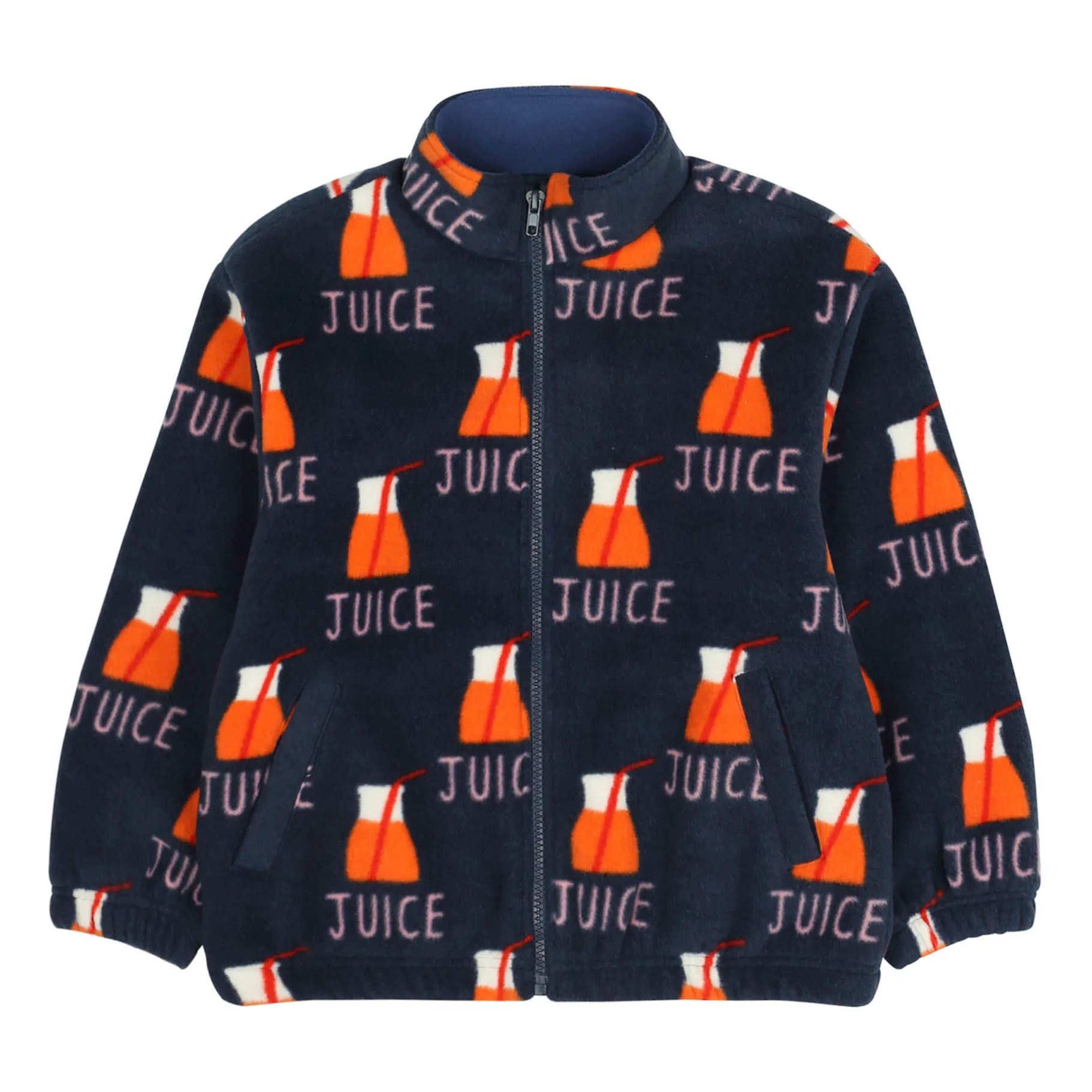 Jelly Mallow Navy Blue Juice Fleece Jacket