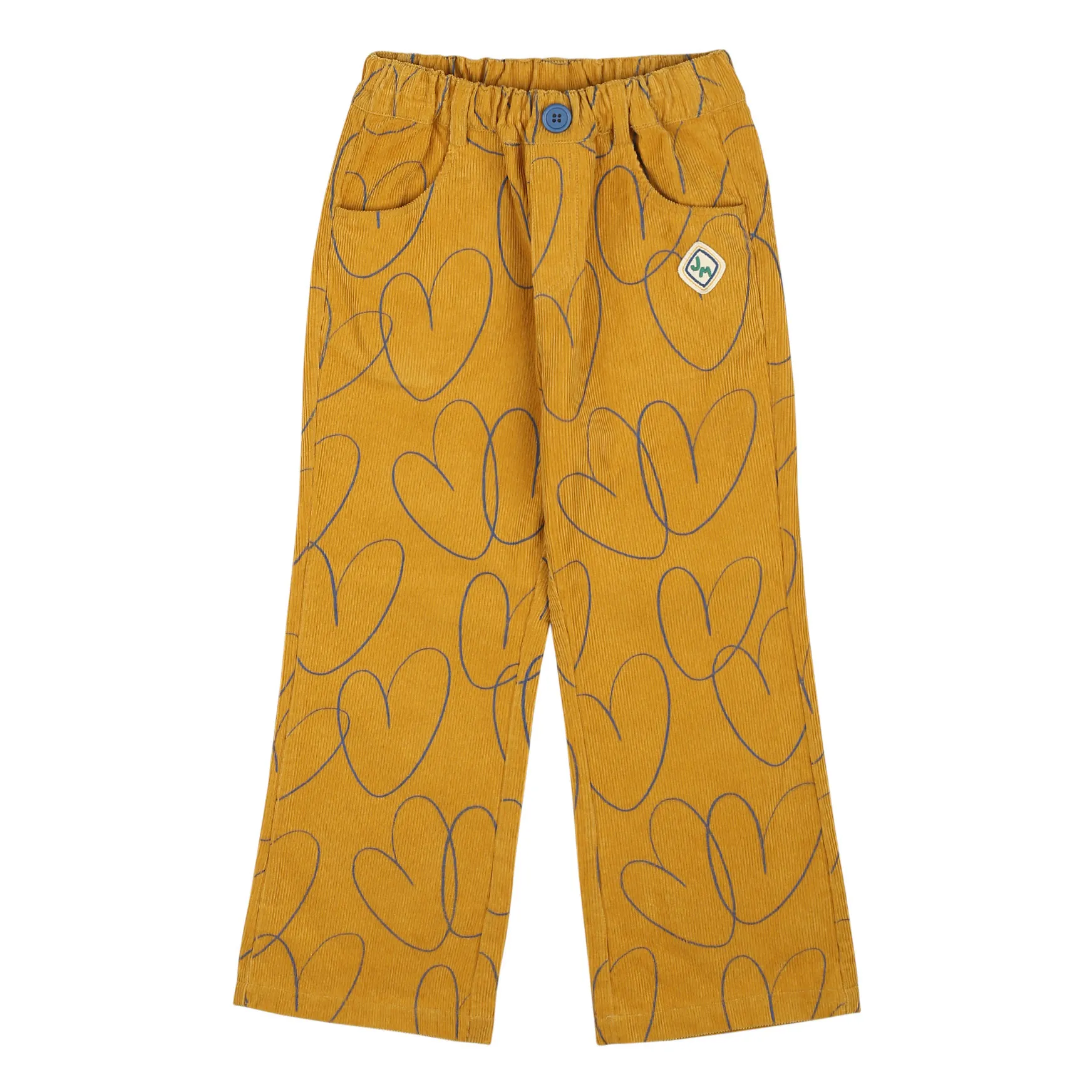 Jelly Mallow Yellow Velvet Heart Trousers